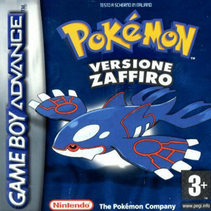 Pokémon - Sapphire Version — box-2D (IT)
