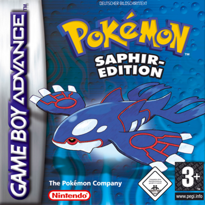 Pokémon - Sapphire Version — box-2D (DE)
