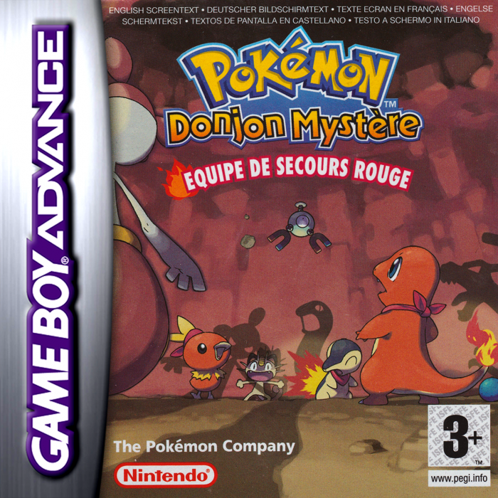 Pokémon Mystery Dungeon - Red Rescue Team — box-2D (FR)