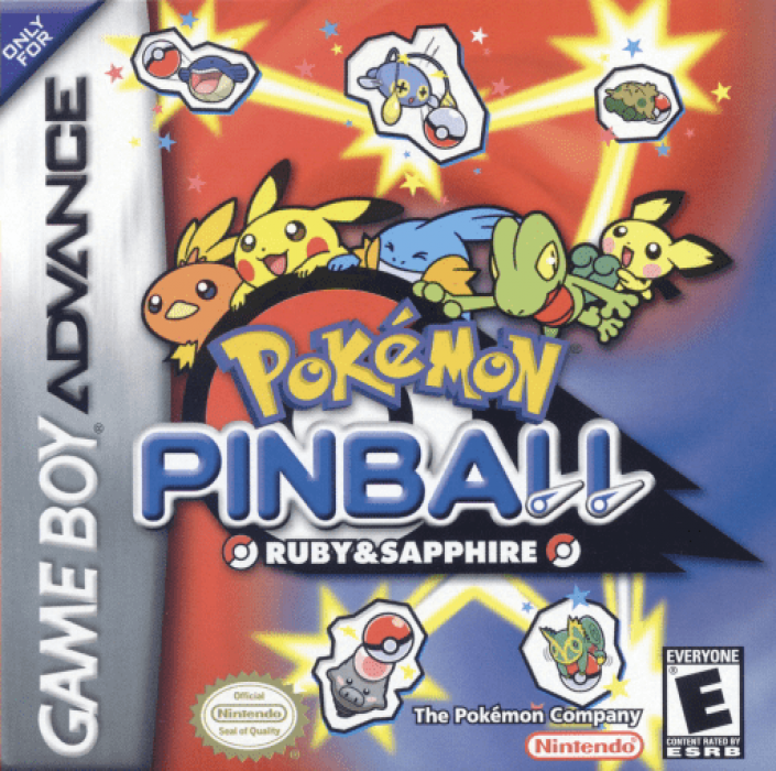 Pokémon Pinball - Ruby and Sapphire box art