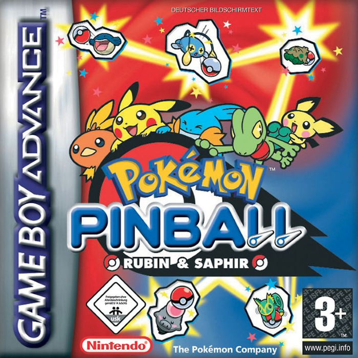 Pokémon Pinball - Ruby and Sapphire — box-2D (DE)