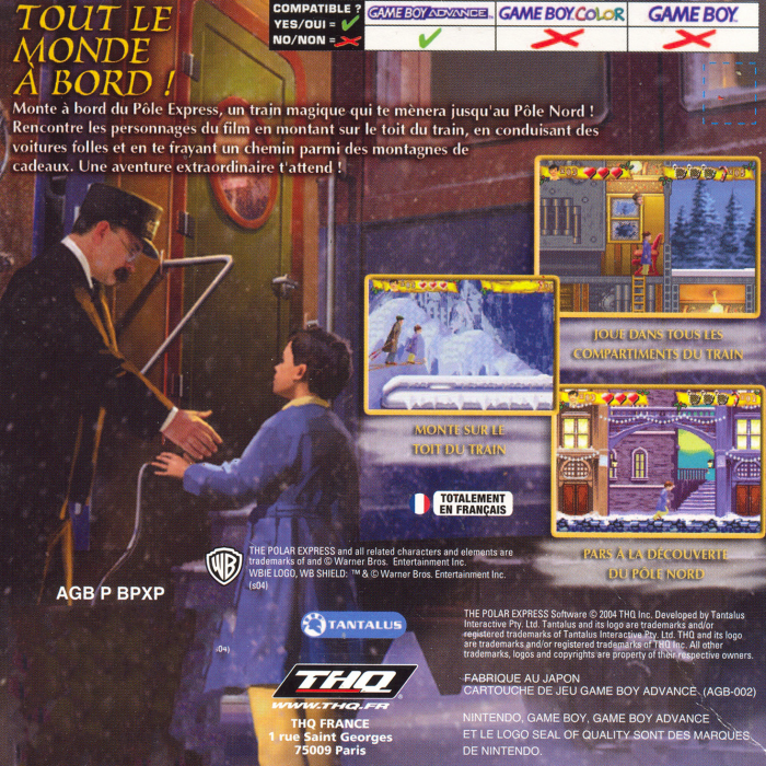 Polar Express, The — box-2D-back (FR)