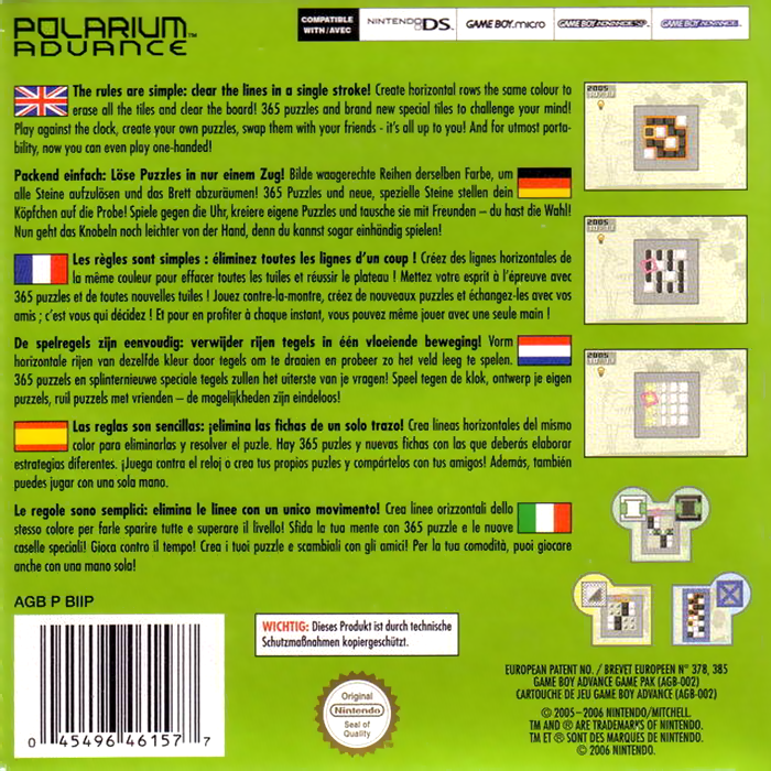 Polarium Advance — box-2D-back (EU)