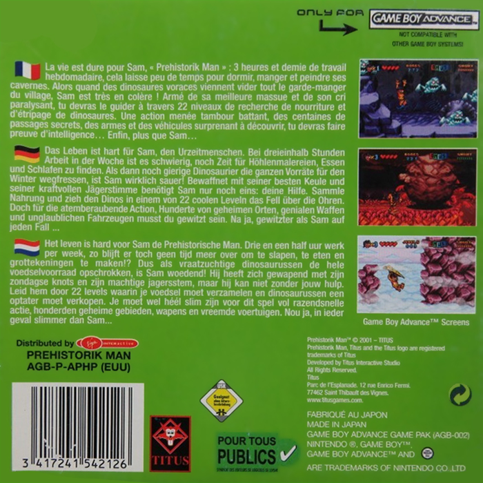Prehistorik Man — box-2D-back (EU)