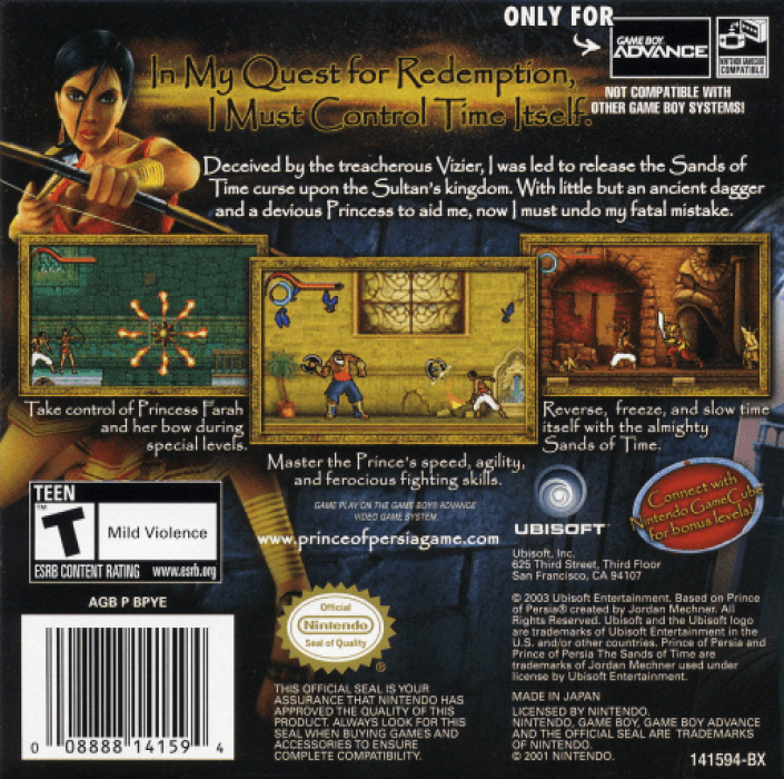 Prince of Persia - The Sands of Time — box-2D-back (US)