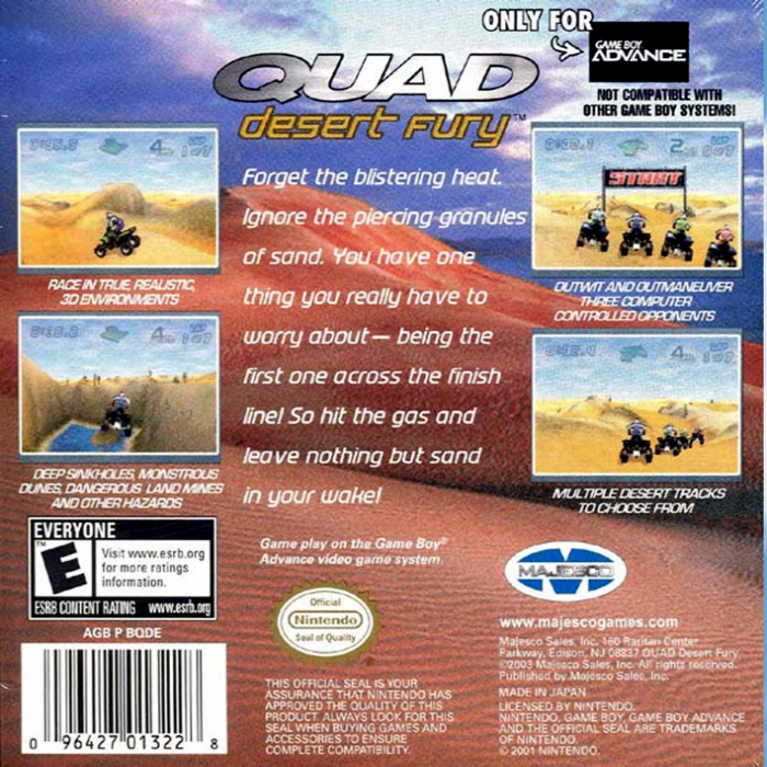 Quad Desert Fury — box-2D-back (US)