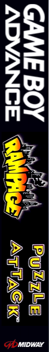 Rampage - Puzzle Attack — box-2D-side (EU)