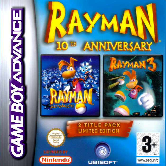 Rayman - 10th Anniversary — box-2D (EU)