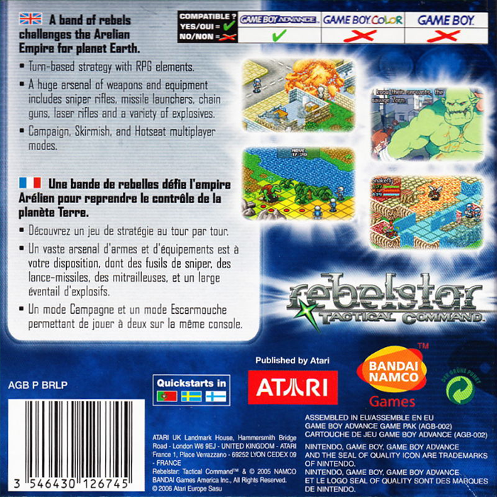 Rebelstar Tactical Command — box-2D-back (EU)