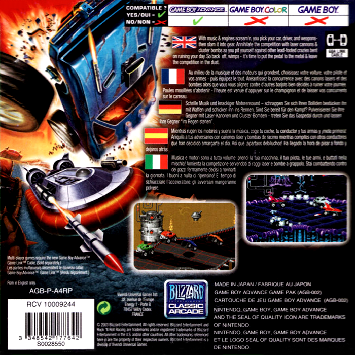 Rock N' Roll Racing — box-2D-back (EU)