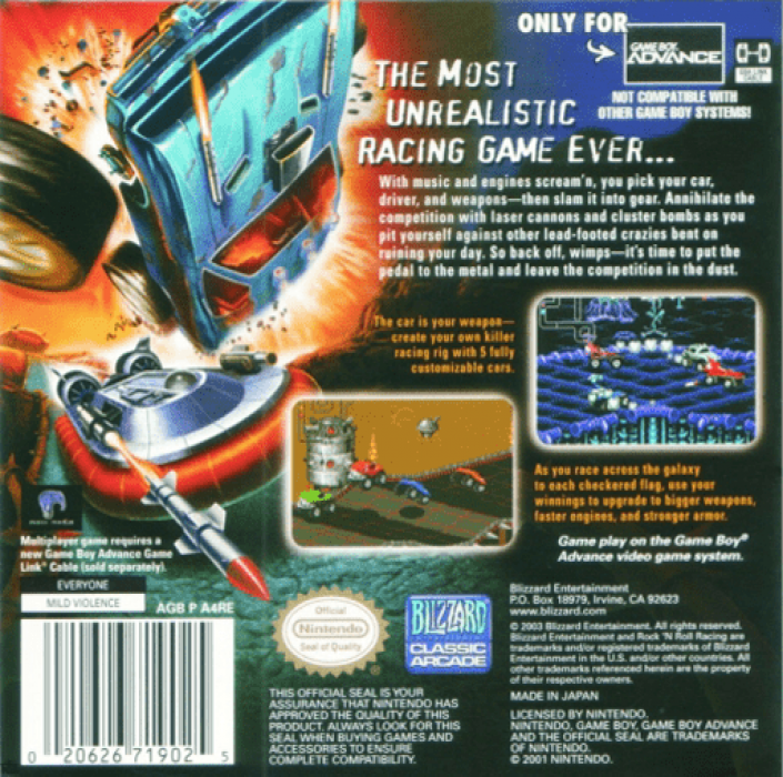 Rock N' Roll Racing — box-2D-back (US)