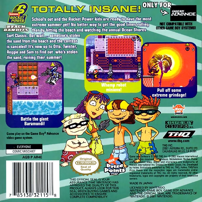 Rocket Power - Beach Bandits — box-2D-back (US)
