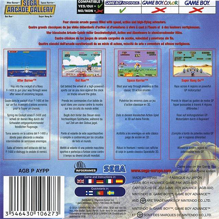 Sega Arcade Gallery — box-2D-back (EU)
