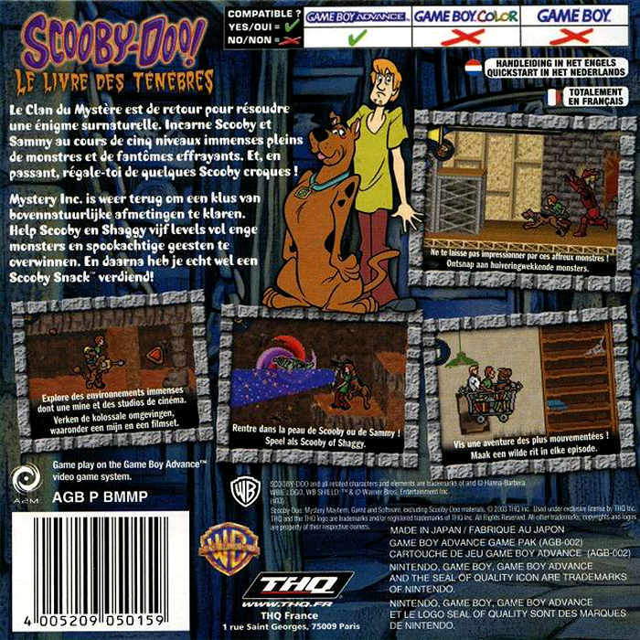Scooby-doo! - Mystery Mayhem — box-2D-back (FR)