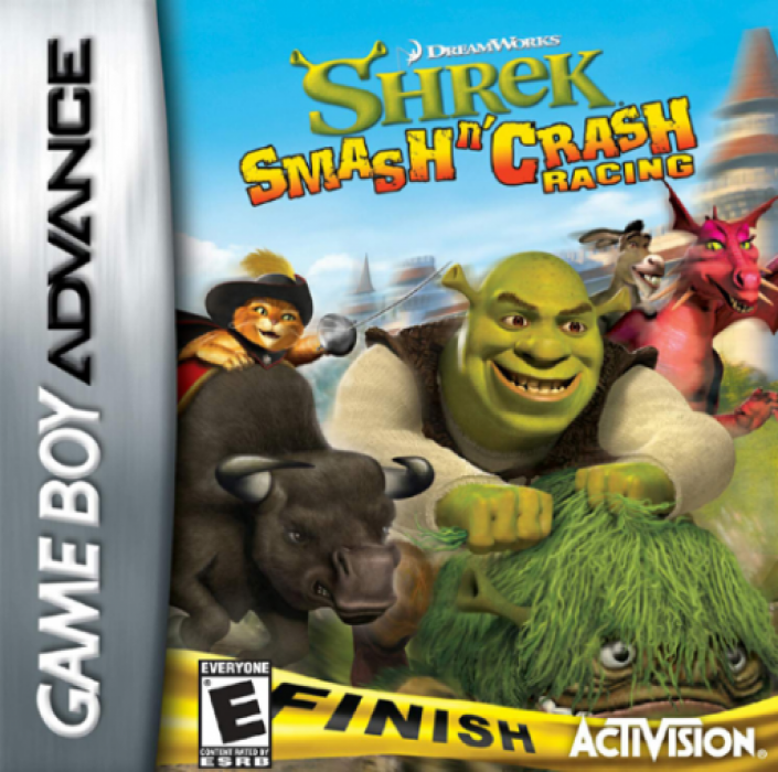 Shrek Smash N' Crash Racing box art