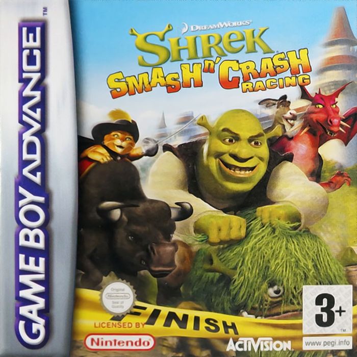 Shrek Smash N' Crash Racing — box-2D (EU)