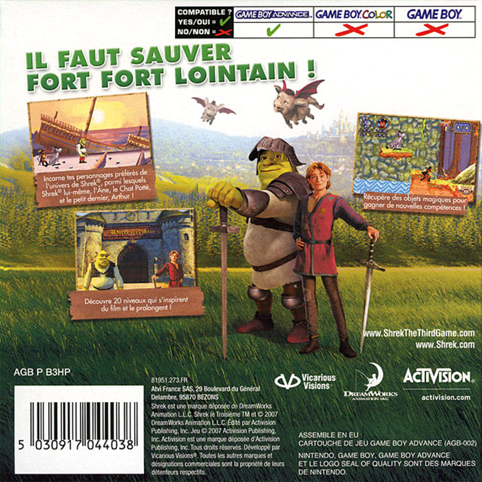 Shrek The Third — box-2D-back (FR)