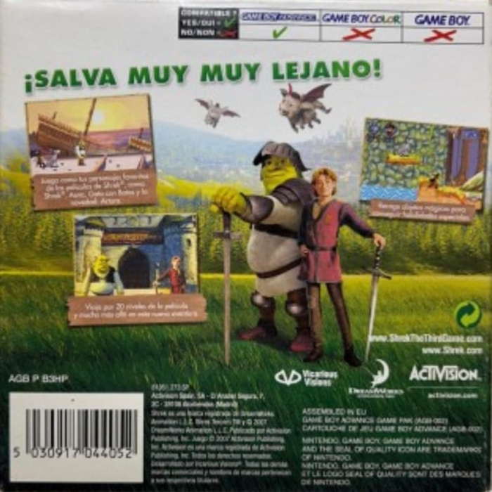 Shrek The Third — box-2D-back (SP)