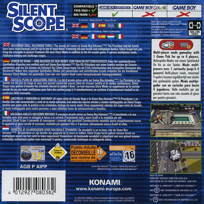 Silent Scope — box-2D-back (EU)
