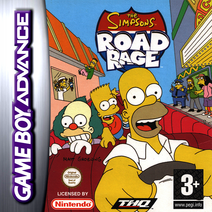 Simpsons - Road Rage, The — box-2D (EU)