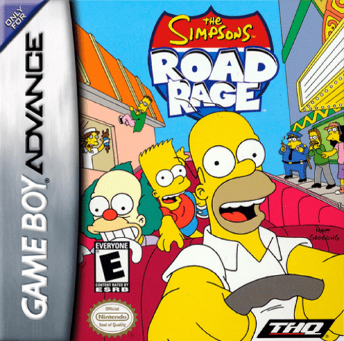 Simpsons - Road Rage, The box art
