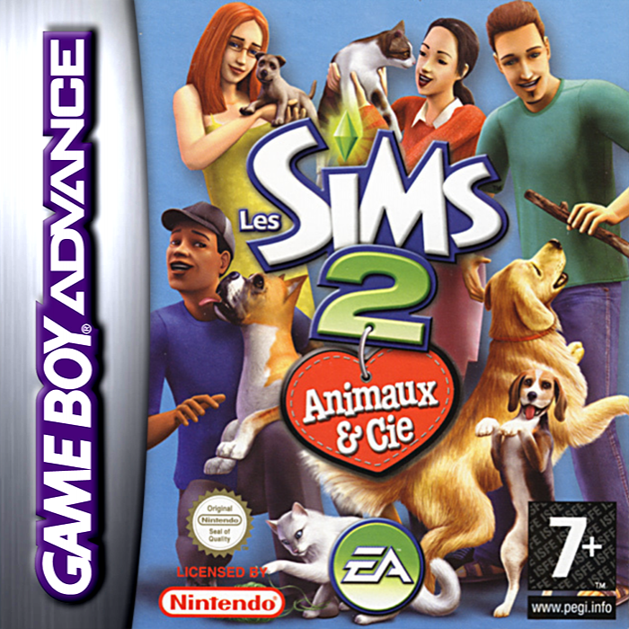 Sims 2 - Pets, The — box-2D (FR)