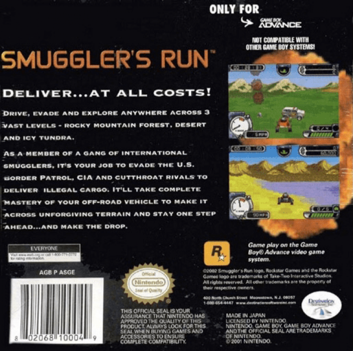 Smuggler's Run — box-2D-back (US)