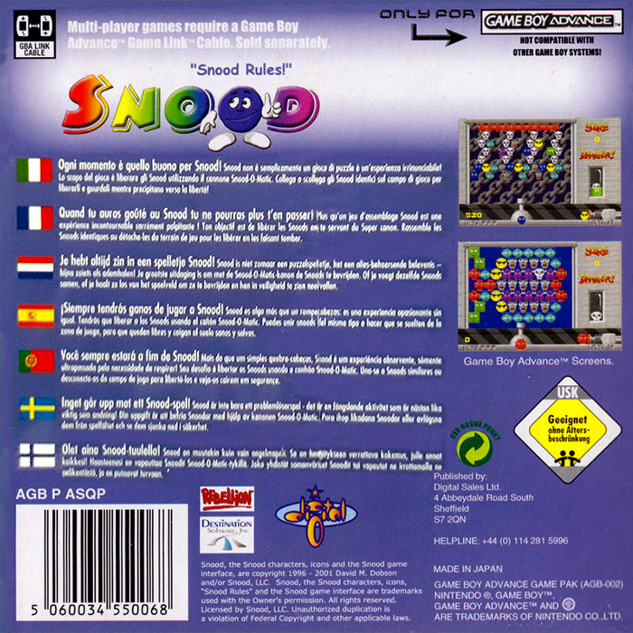 Snood — box-2D-back (EU)