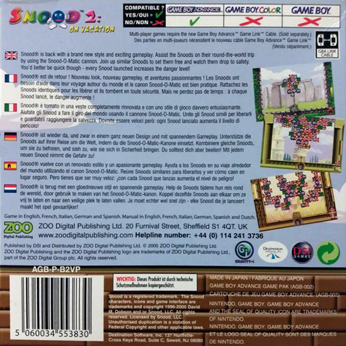 Snood 2 - On Vacation — box-2D-back (EU)