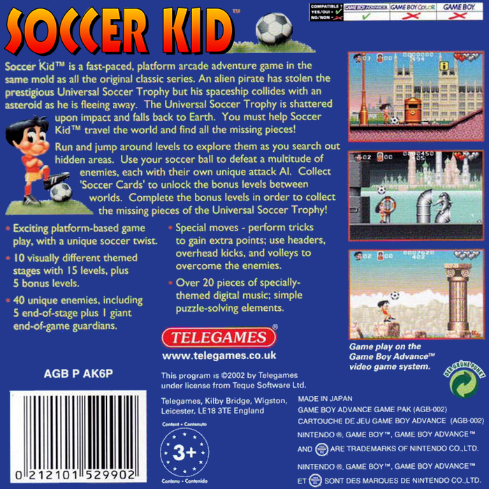 Soccer Kid — box-2D-back (EU)