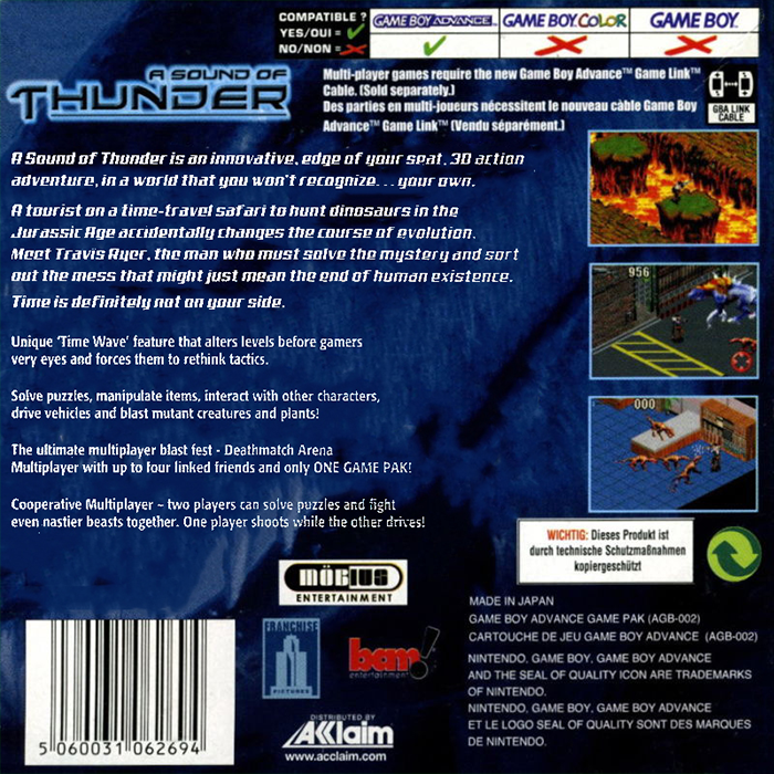 Sound Of Thunder, A — box-2D-back (EU)