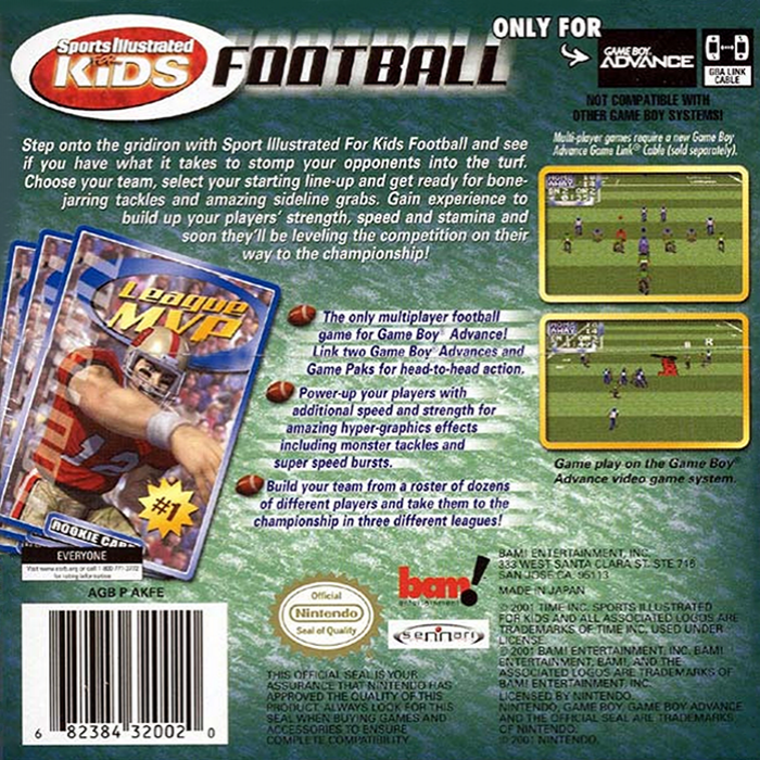 Sports Illustrated For Kids - Football — box-2D-back (US)