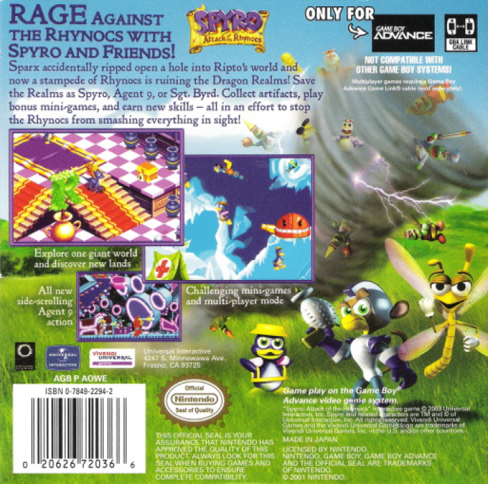 Spyro Adventure — box-2D-back (US)