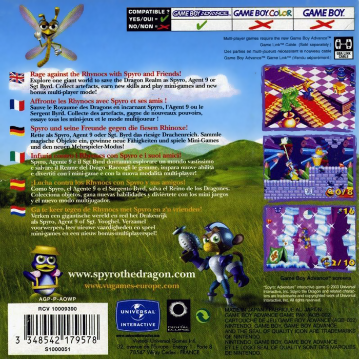 Spyro Adventure — box-2D-back (EU)