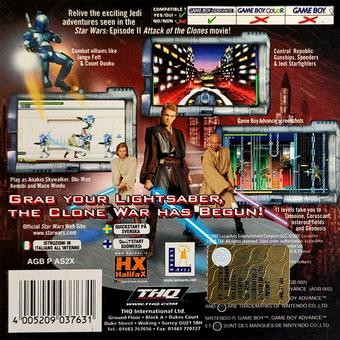 Star Wars - Episode 2 - Attack Of The Clones — box-2D-back (EU)