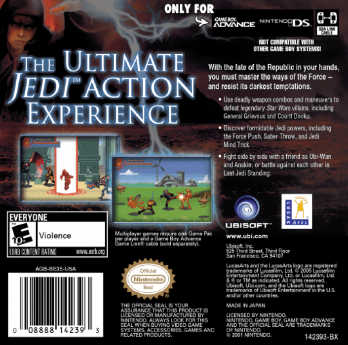 Star Wars - Episode 3 - Revenge Of The Sith — box-2D-back (US)