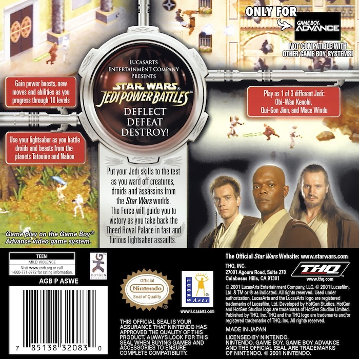 Star Wars - Jedi Power Battles — box-2D-back (US)