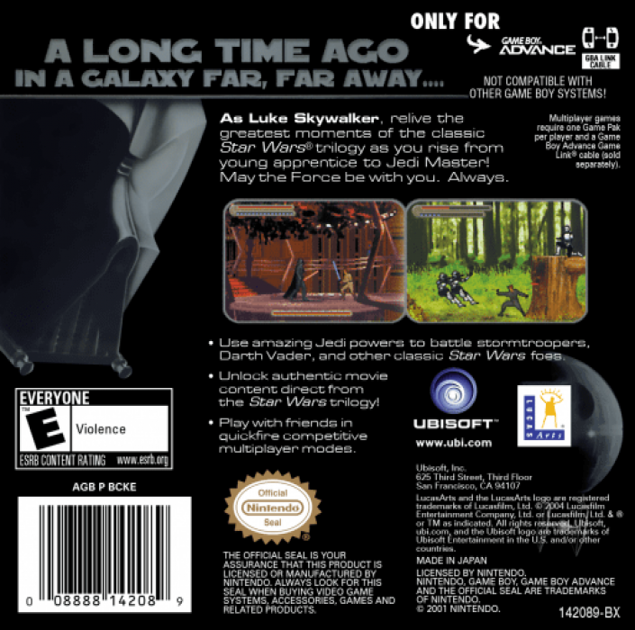 Star Wars Trilogy - Apprentice Of The Force — box-2D-back (US)