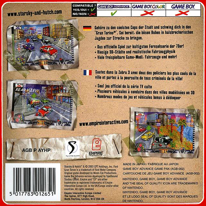Starsky And Hutch — box-2D-back (EU)