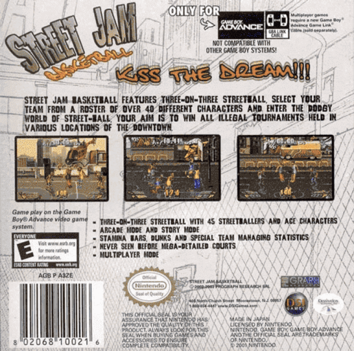 Street Jam Basketball — box-2D-back (US)