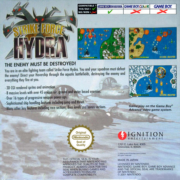 Strike Force Hydra — box-2D-back (EU)