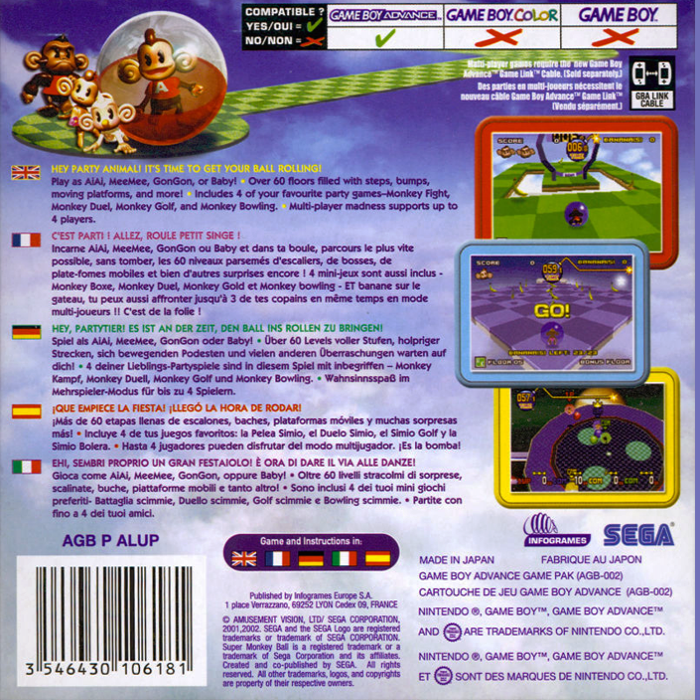 Super Monkey Ball Jr. — box-2D-back (EU)
