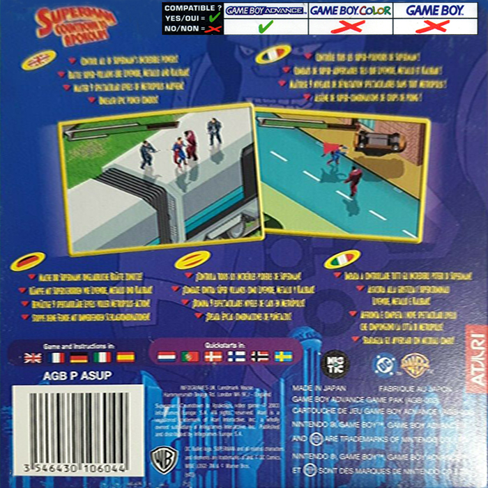 Superman - Countdown To Apokolips — box-2D-back (EU)