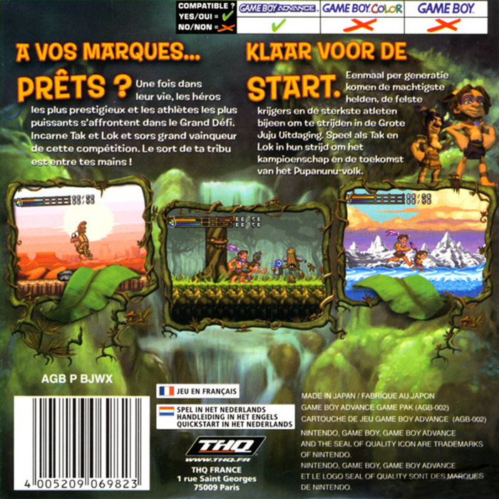 Tak - The Great Juju Challenge — box-2D-back (EU)
