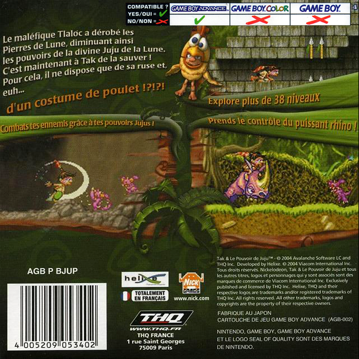 Tak And The Power Of Juju — box-2D-back (FR)