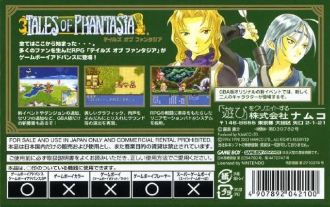 Tales Of Phantasia — box-2D-back (JP)
