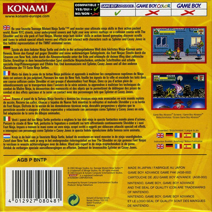 Teenage Mutant Ninja Turtles — box-2D-back (EU)
