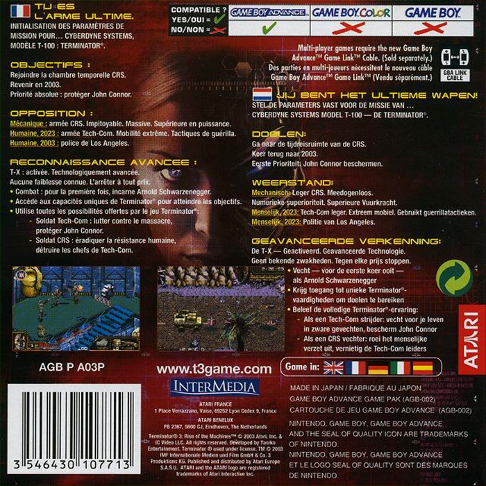 Terminator 3 - Rise Of The Machines — box-2D-back (EU)