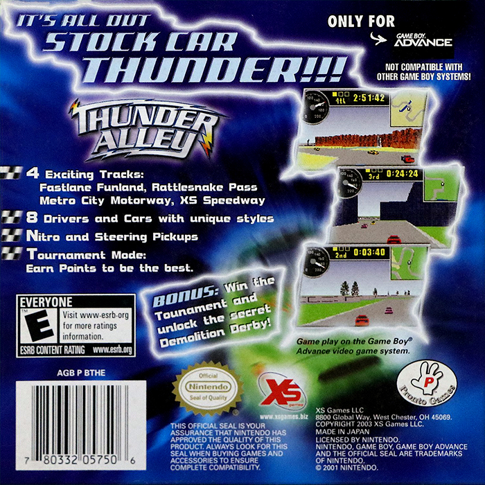Thunder Alley — box-2D-back (US)