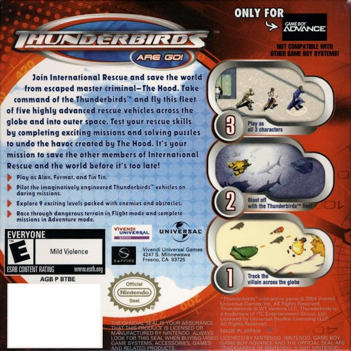 Thunderbirds — box-2D-back (US)